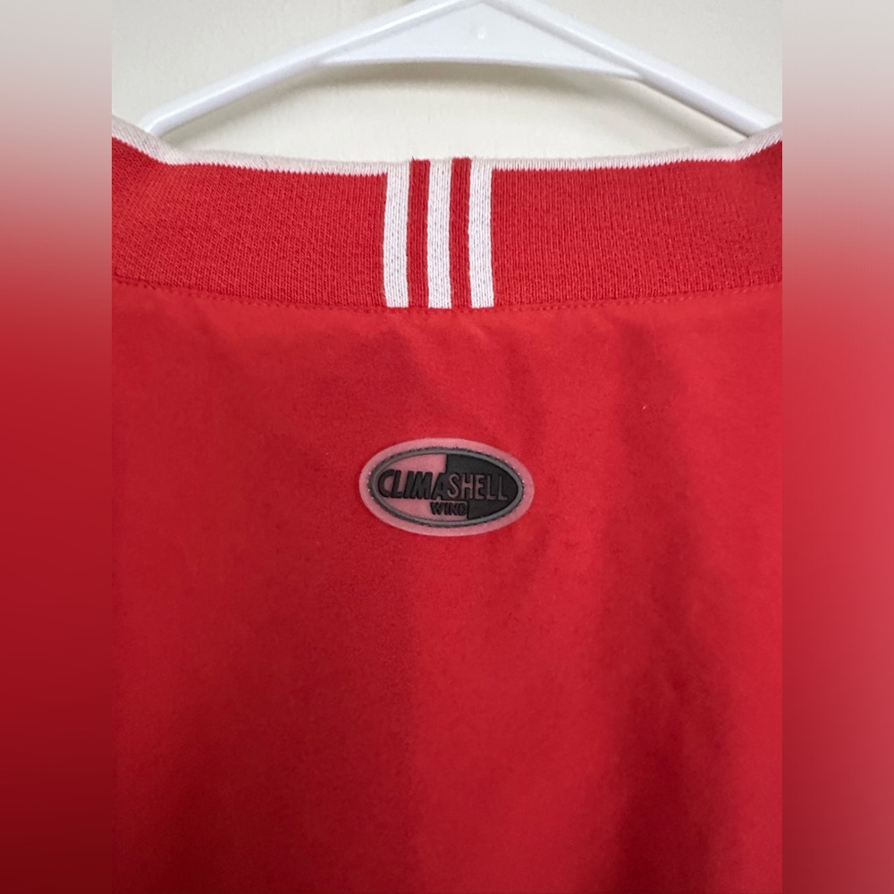 Vintage ADIDAS climashell wind Golf Resort Pullover red jacket size L - Picture 5 of 12